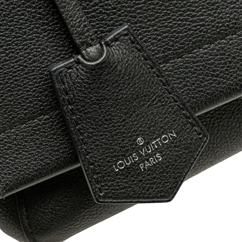 Louis Vuitton Lockme Ii Black Noir Leather Handbag Shoulder Bag (Pre-Owned)