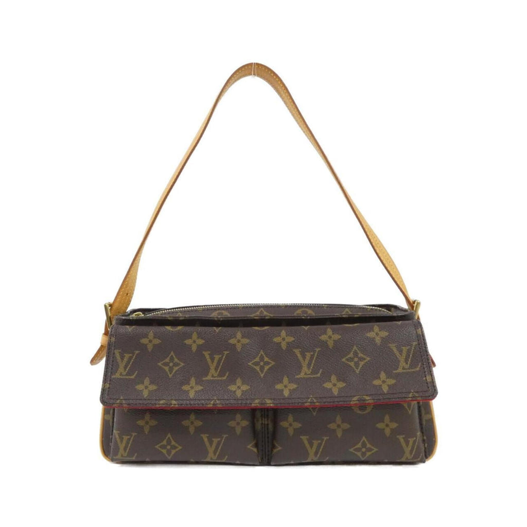 Louis Vuitton Brown Coated Canvas Shoulder Bag (Pre-Owned)