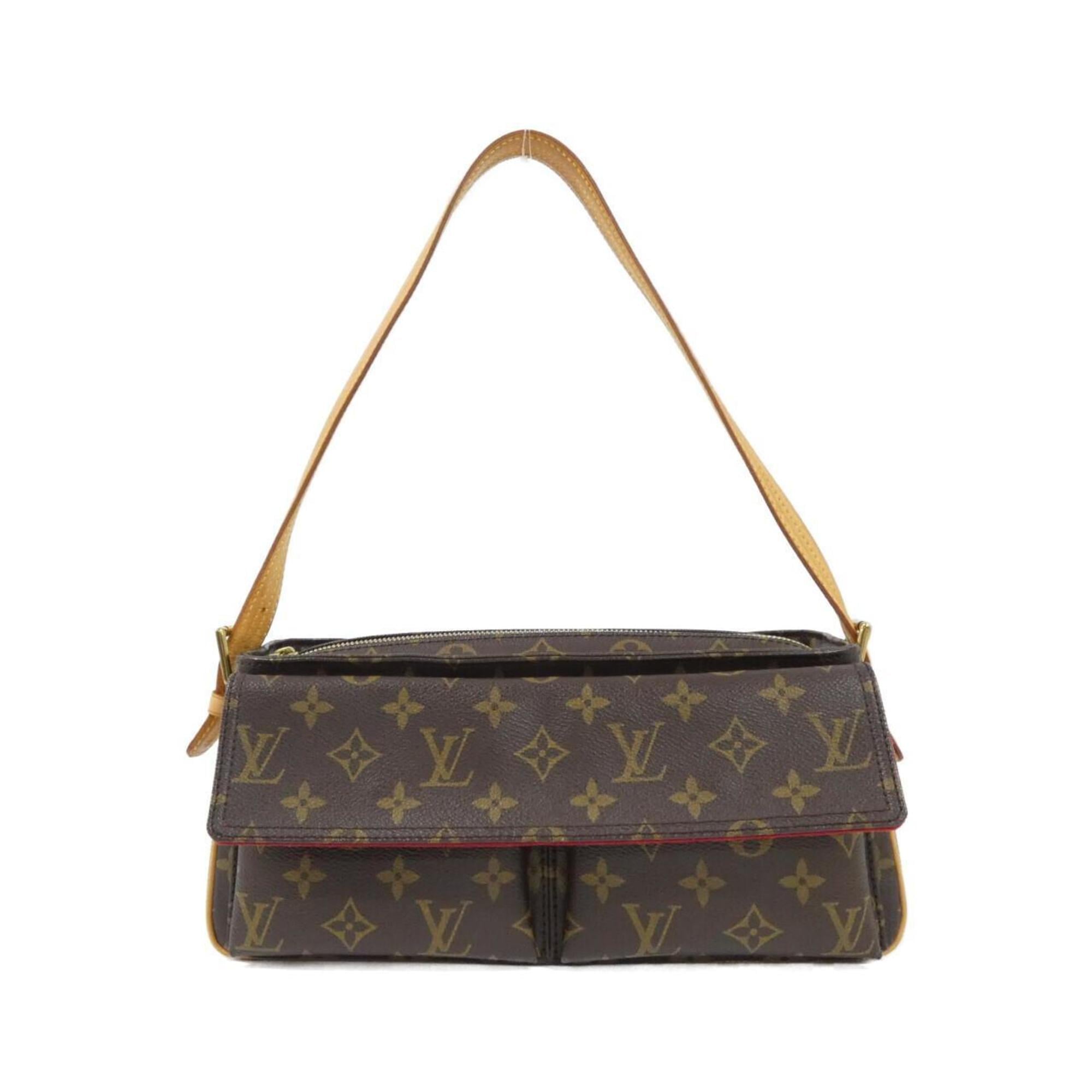 Louis Vuitton Brown Coated Canvas Shoulder Bag (Pre-Owned)