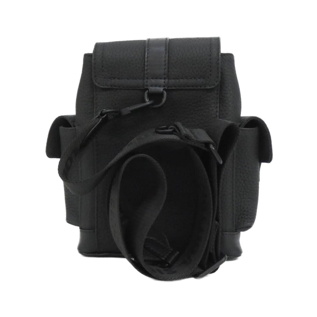 Louis Vuitton Black Leather Shoulder Bag (Pre-Owned)