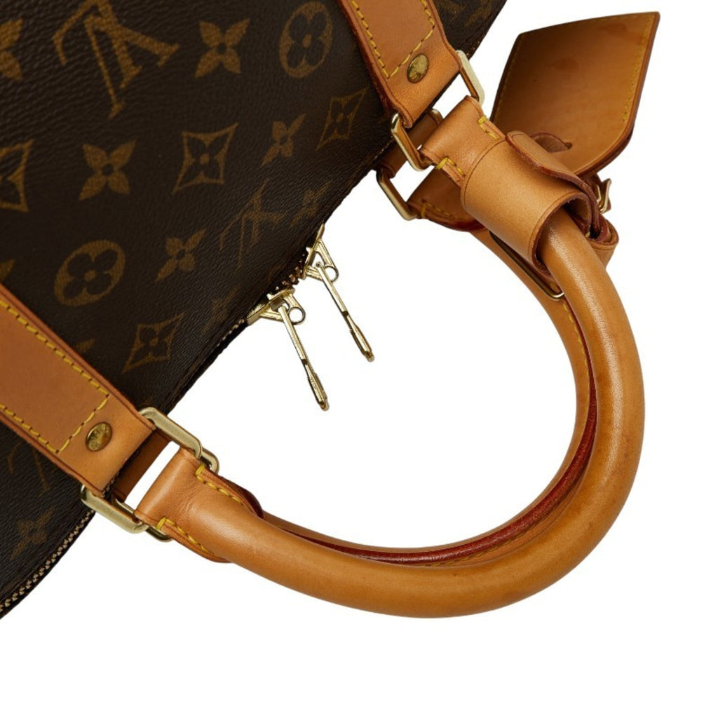 Louis Vuitton Brown Pvc Leather Boston Bag (Pre-Owned)