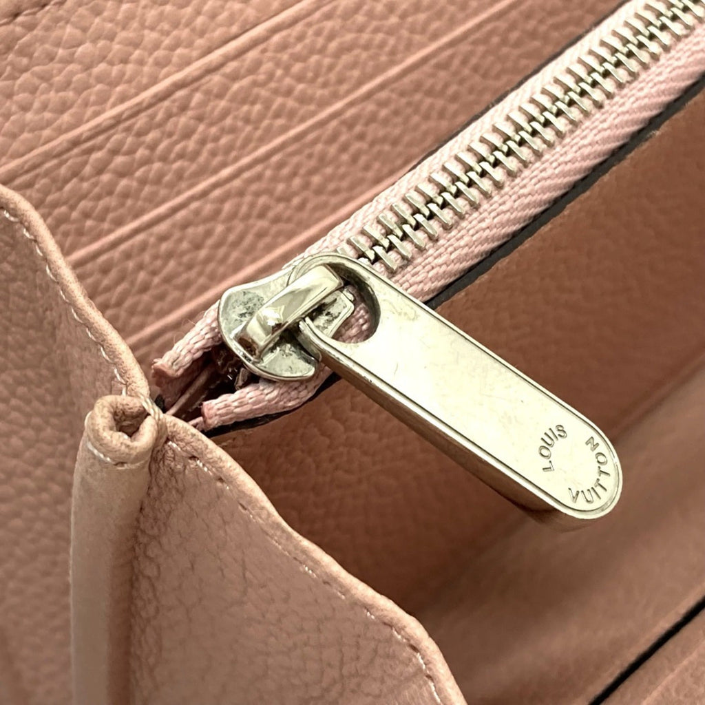 Louis Vuitton Magnolia Pink Mahina Leather Long Wallet (Bi-Fold) (Pre-Owned)