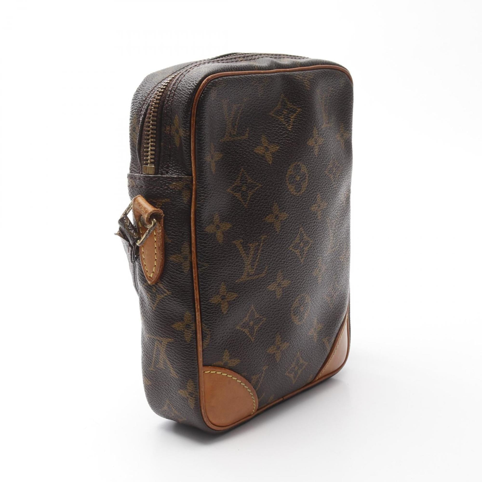 Louis Vuitton Brown Pvc Coated Canvas Leather Shoulder Bag (Pre-Owned)