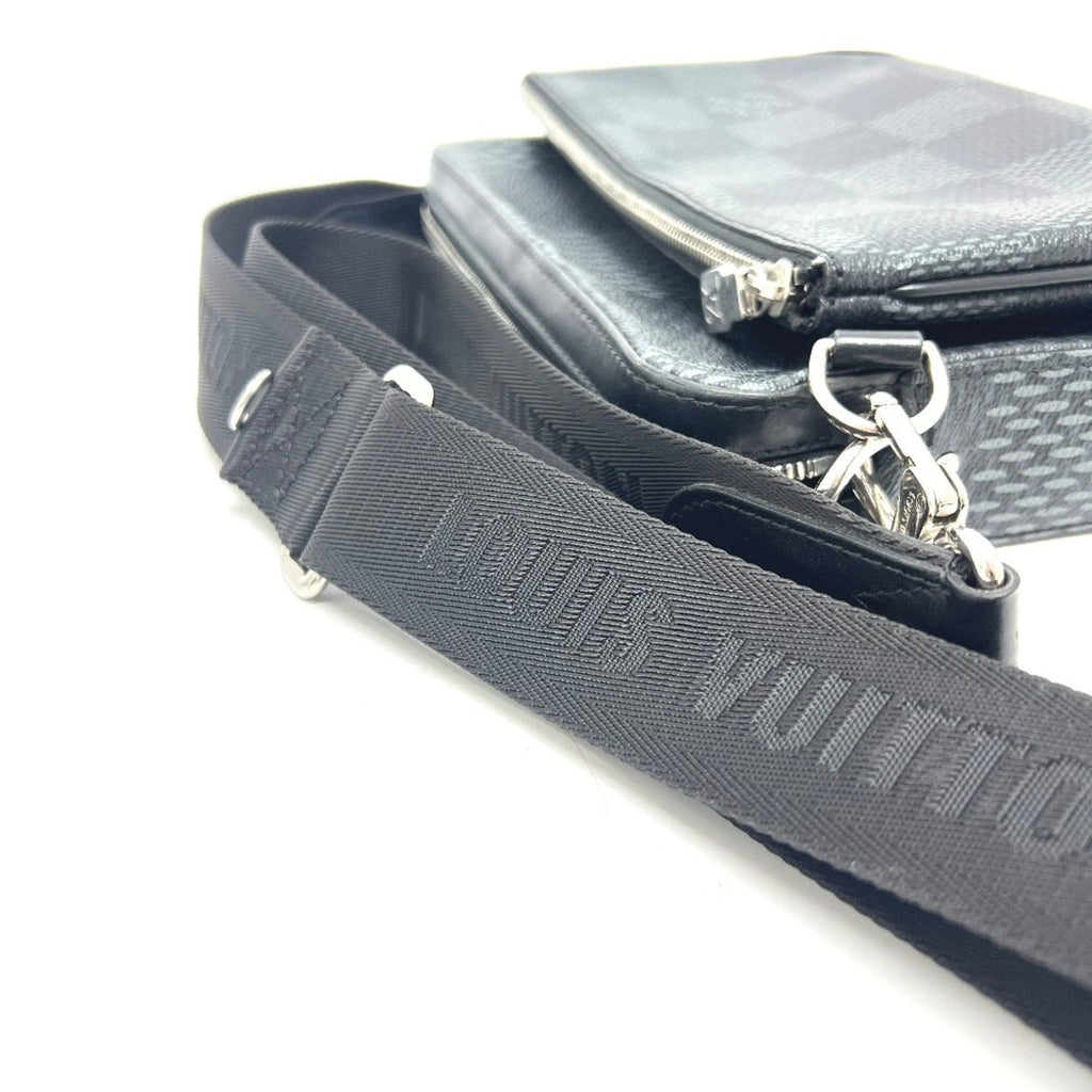 Louis Vuitton Black Galle Damier Graphite Shoulder Bag (Pre-Owned)