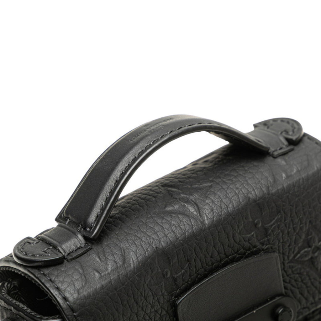 Louis Vuitton Taurillon Black Leather Handbag Shoulder Bag (Pre-Owned)