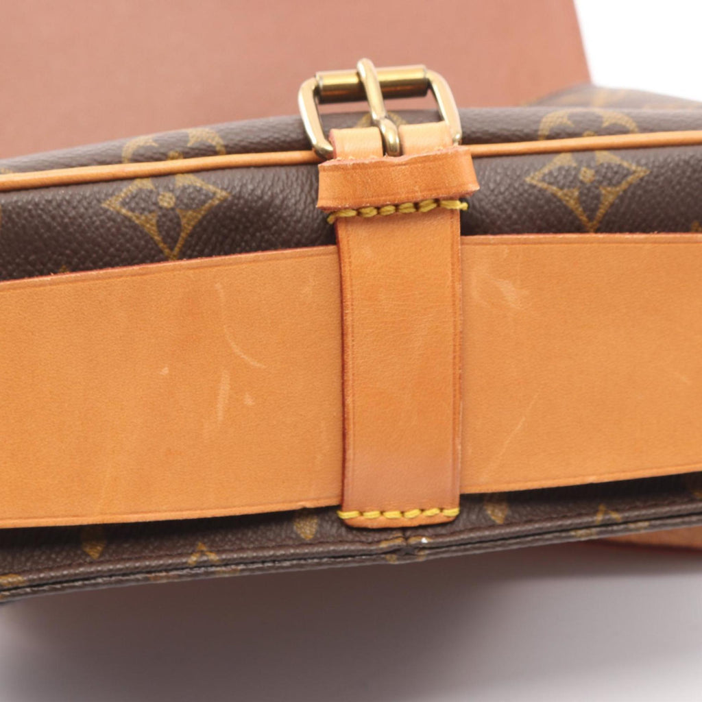 Louis Vuitton Brown Monogram Coated Canvas Leather Shoulder Bag (Pre-Owned)