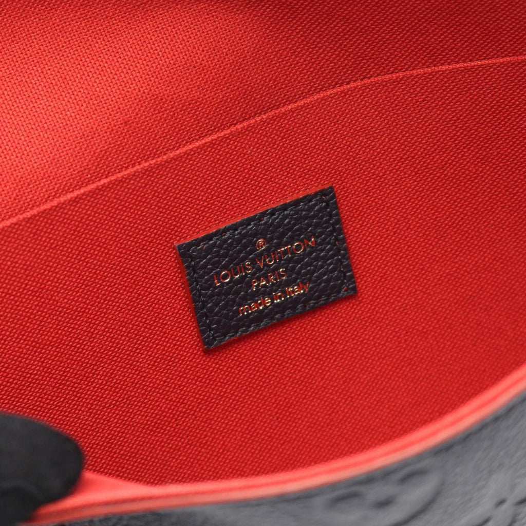 Louis Vuitton Marine Rouge Navy Red Color Monogram Empreinte Pochette Shoulder Bag (Pre-Owned)