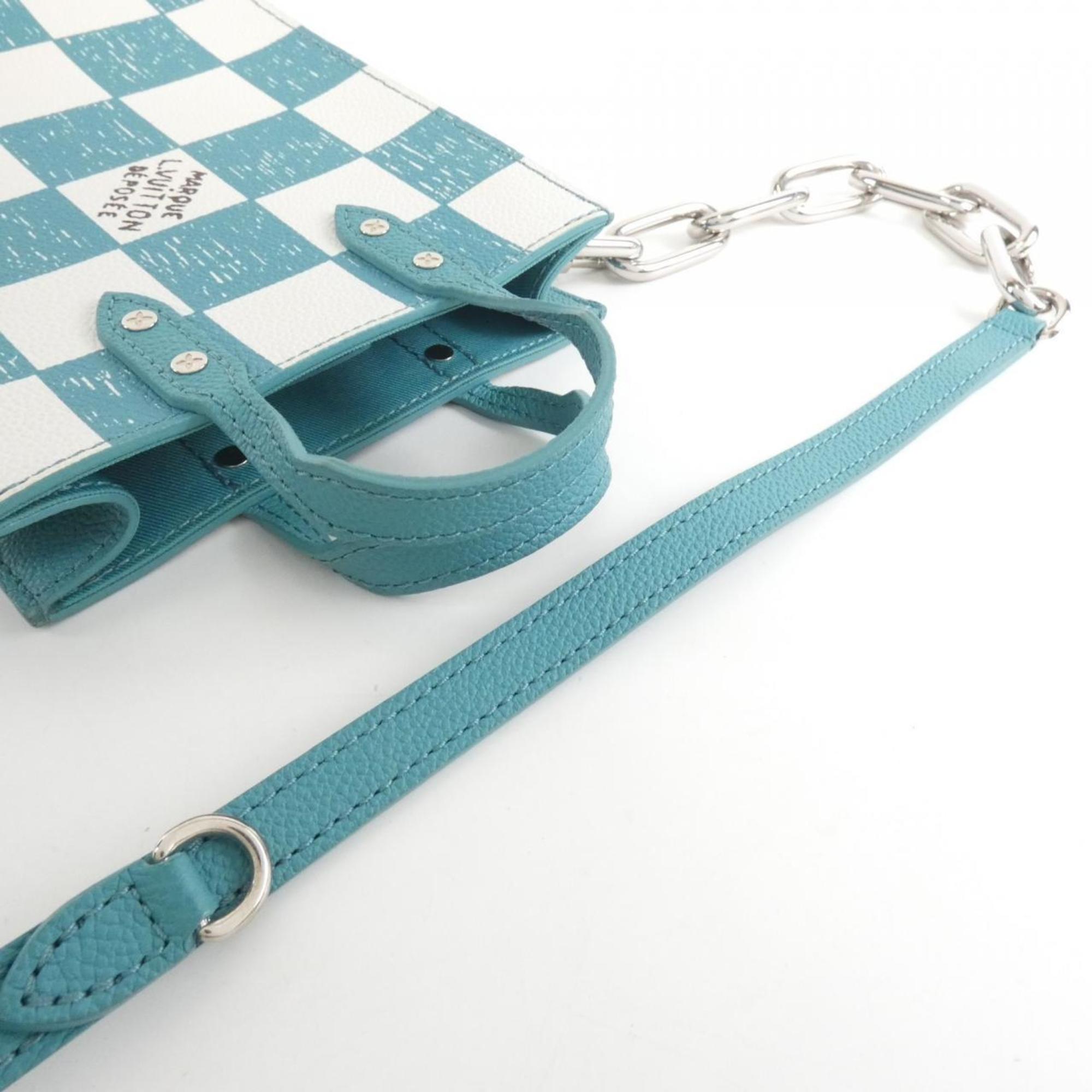 Louis Vuitton Turquoise Leather Handbag (Pre-Owned)