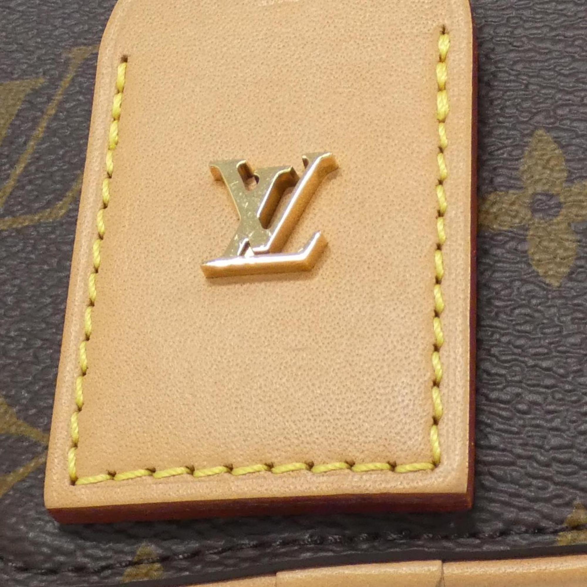 Louis Vuitton Marron Coated Canvas Handbag (Pre-Owned)