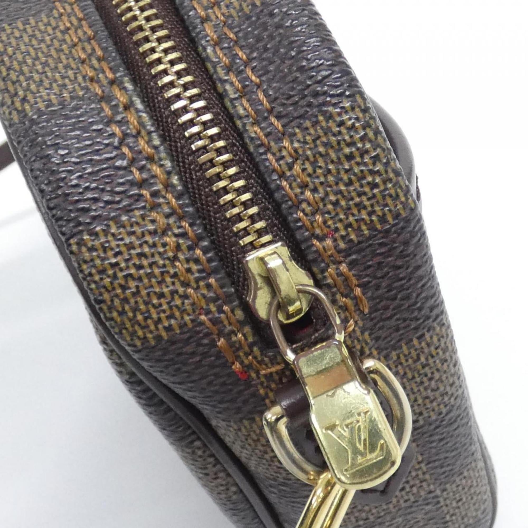 Louis Vuitton Brown Coated Canvas Pochette Shoulder Bag (Pre-Owned)