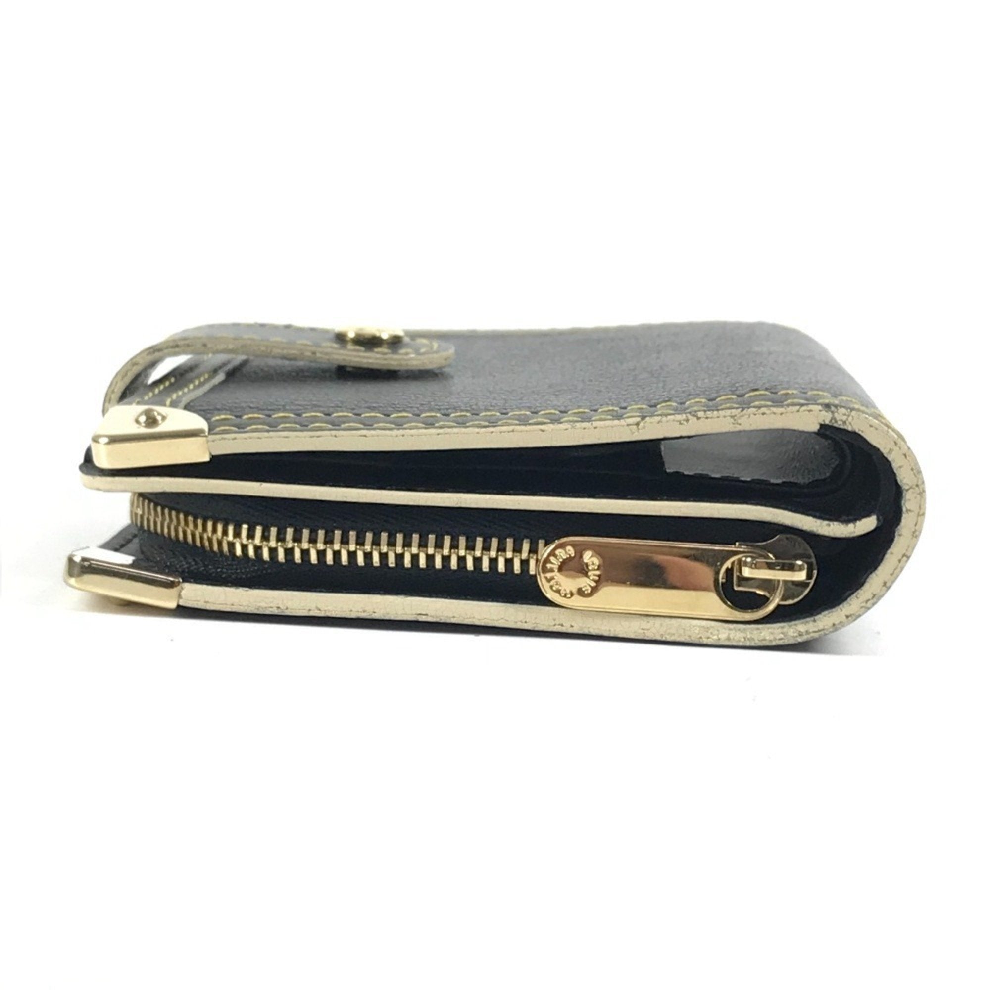 Louis Vuitton Suhali Black Noir Suhali Leather Wallet (Bi-Fold) (Pre-Owned)