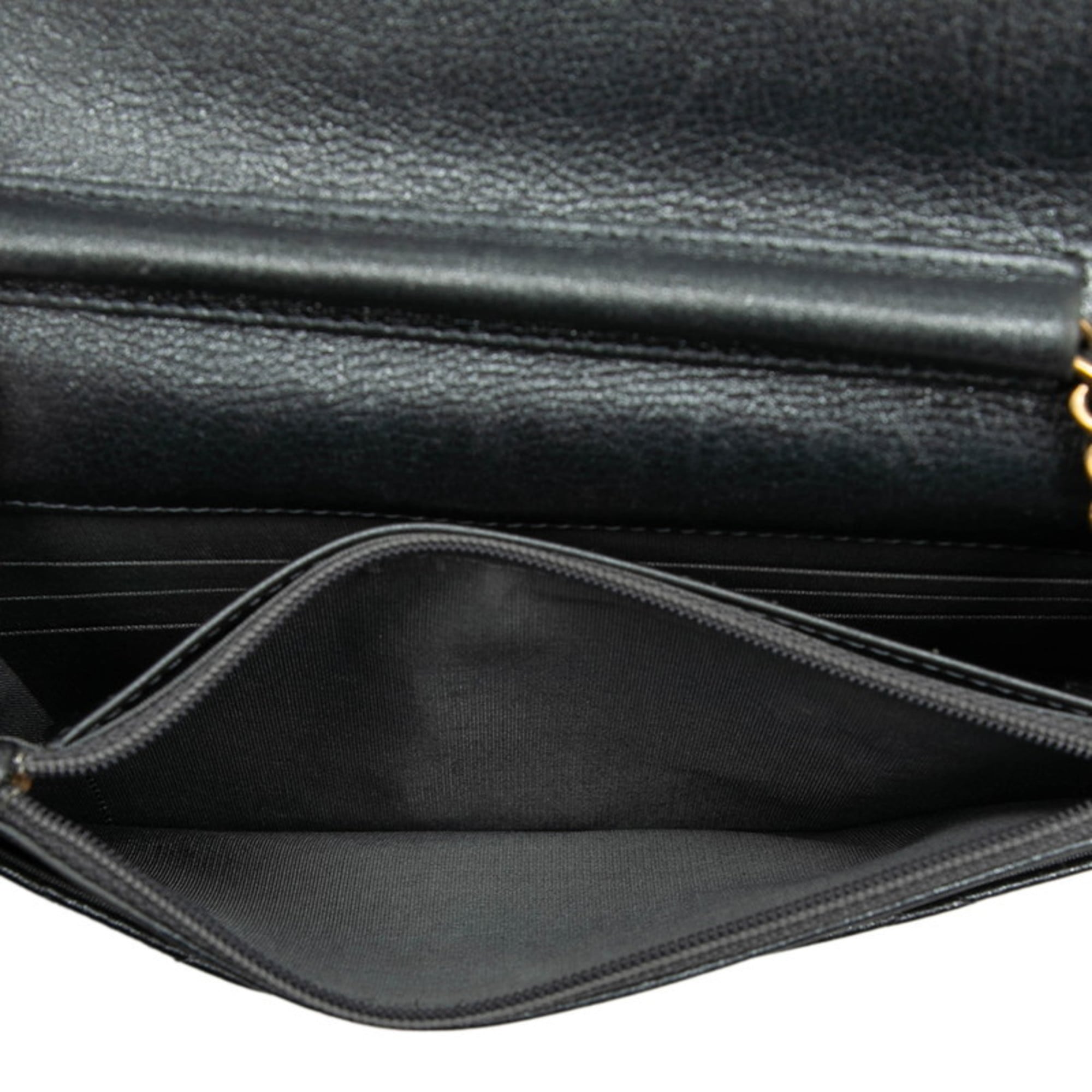Boy Wallet on Chain Quilted Caviar