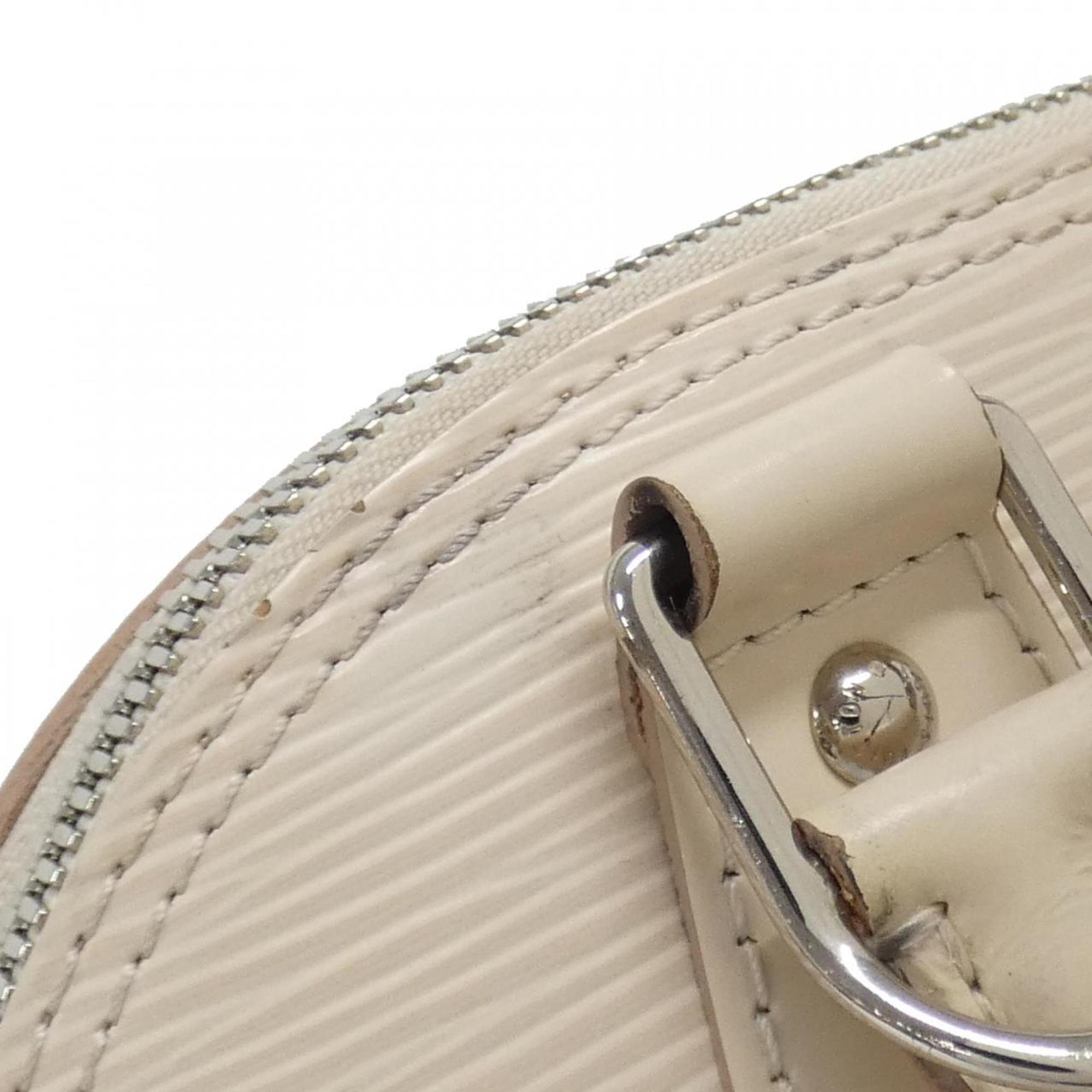 Louis Vuitton Silver Leather Handbag (Pre-Owned)
