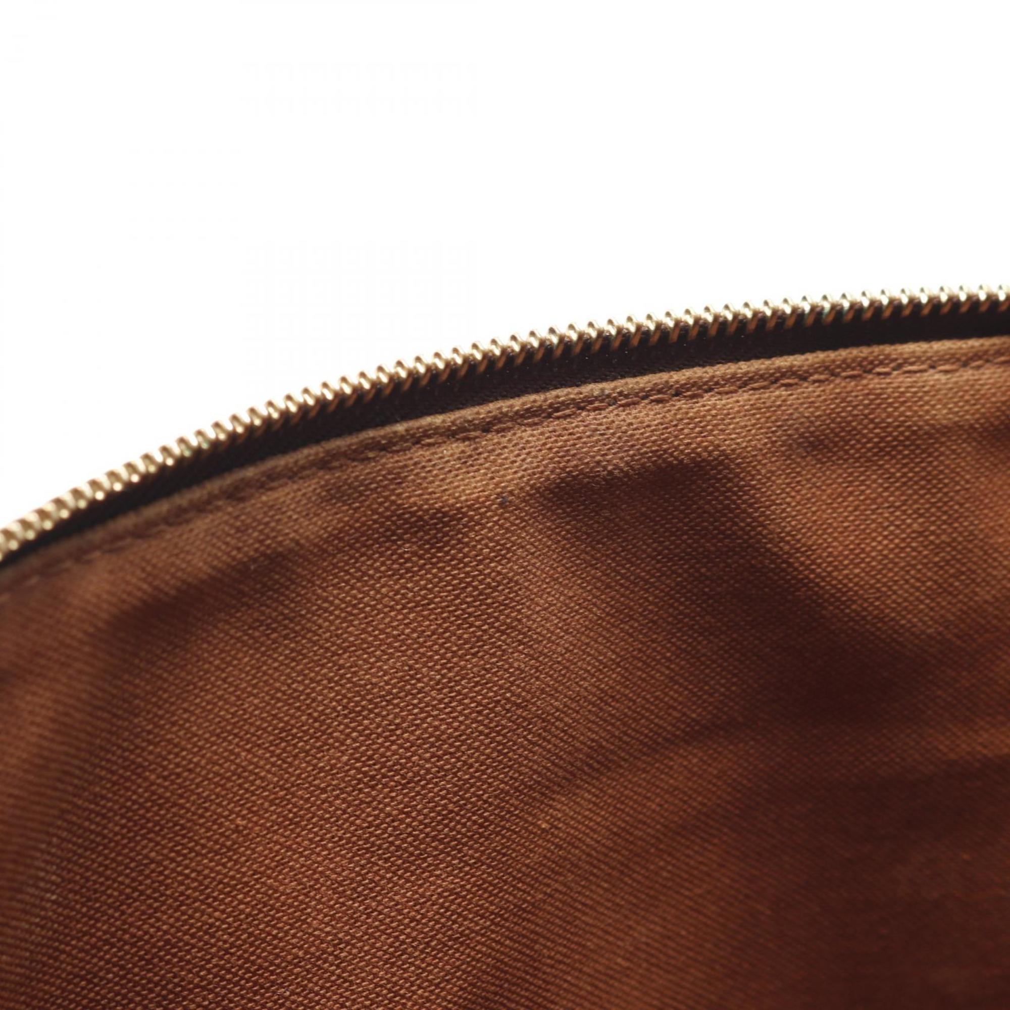 Louis Vuitton Brown Monogram Pvc Coated Canvas Leather Tote Bag (Pre-Owned)