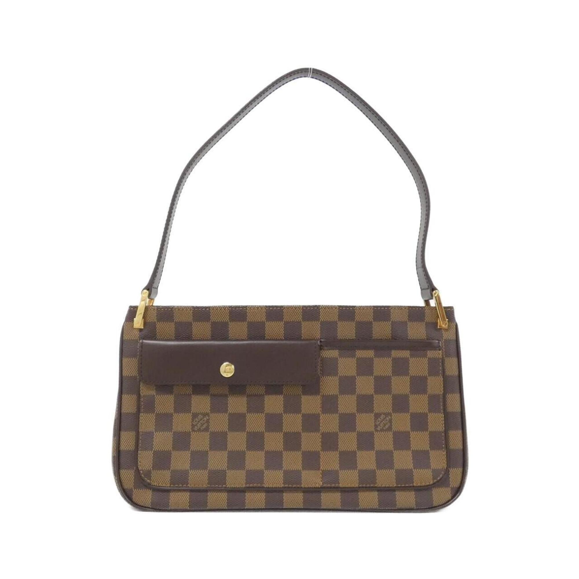 Louis Vuitton Damier Damier Canvas Ebene Damier Canvas Shoulder Bag (Pre-Owned)