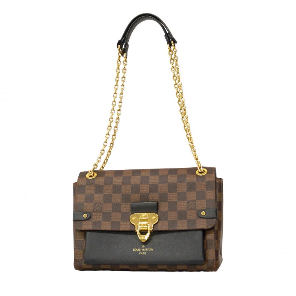 Vavin Handbag Damier with Leather PM