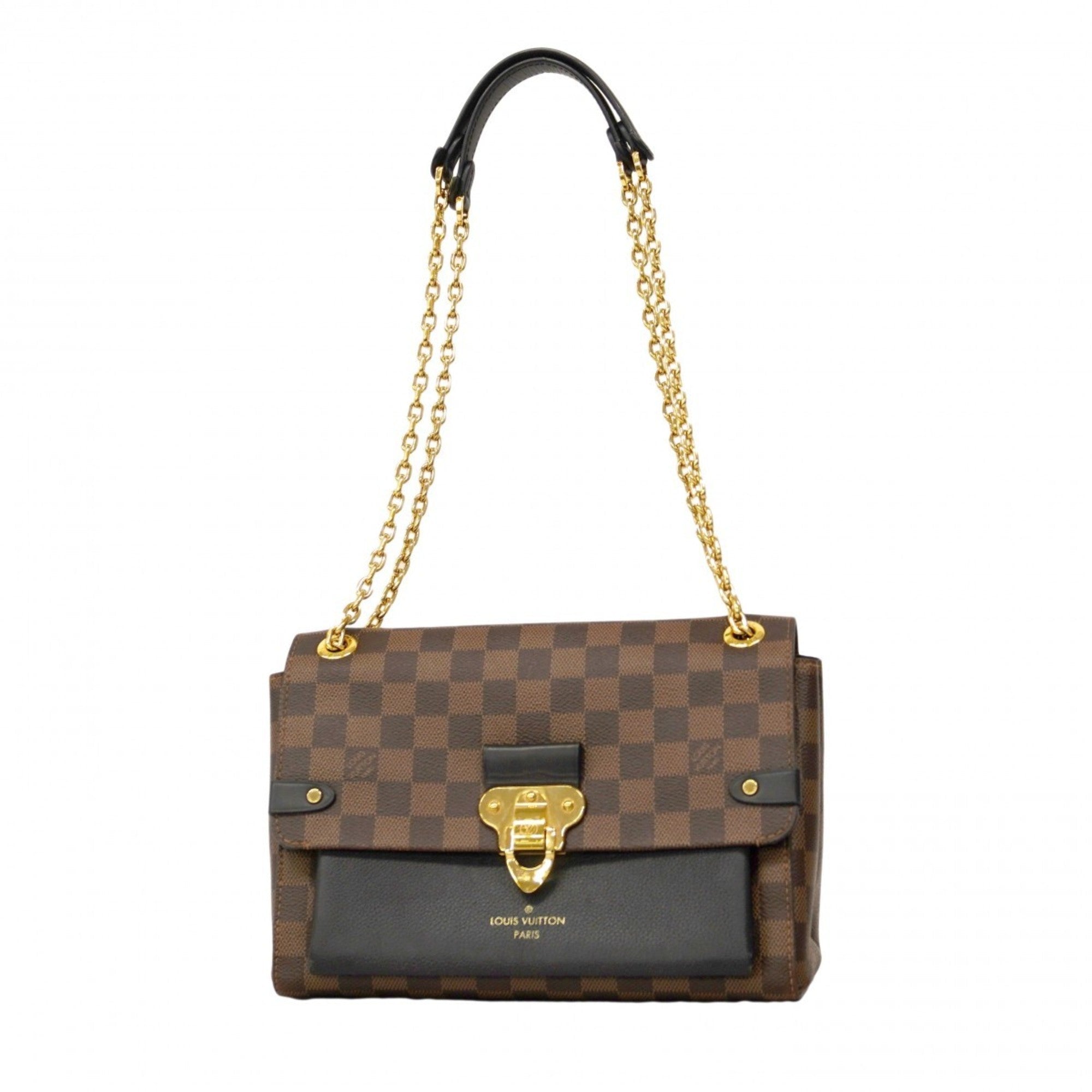 Vavin Handbag Damier with Leather PM