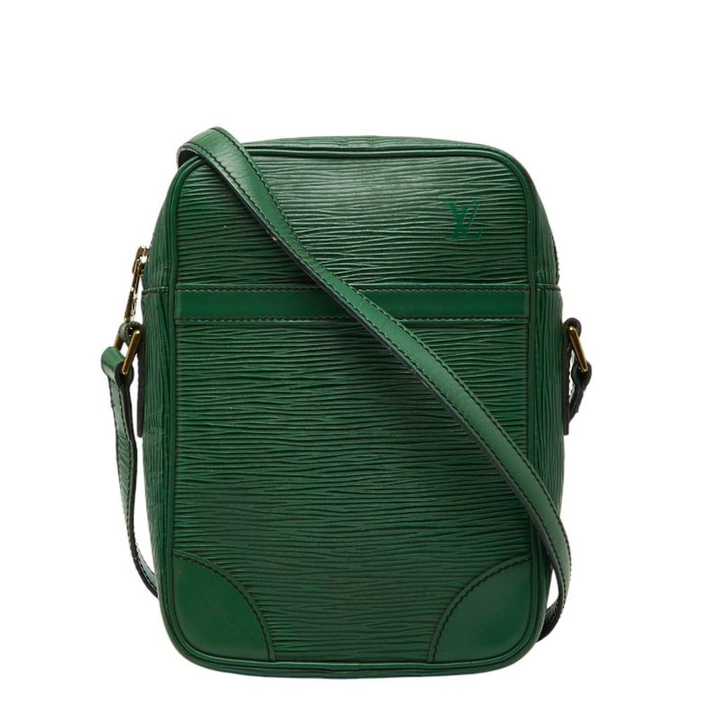 Louis Vuitton Epi Borneo Green Leather Shoulder Bag (Pre-Owned)