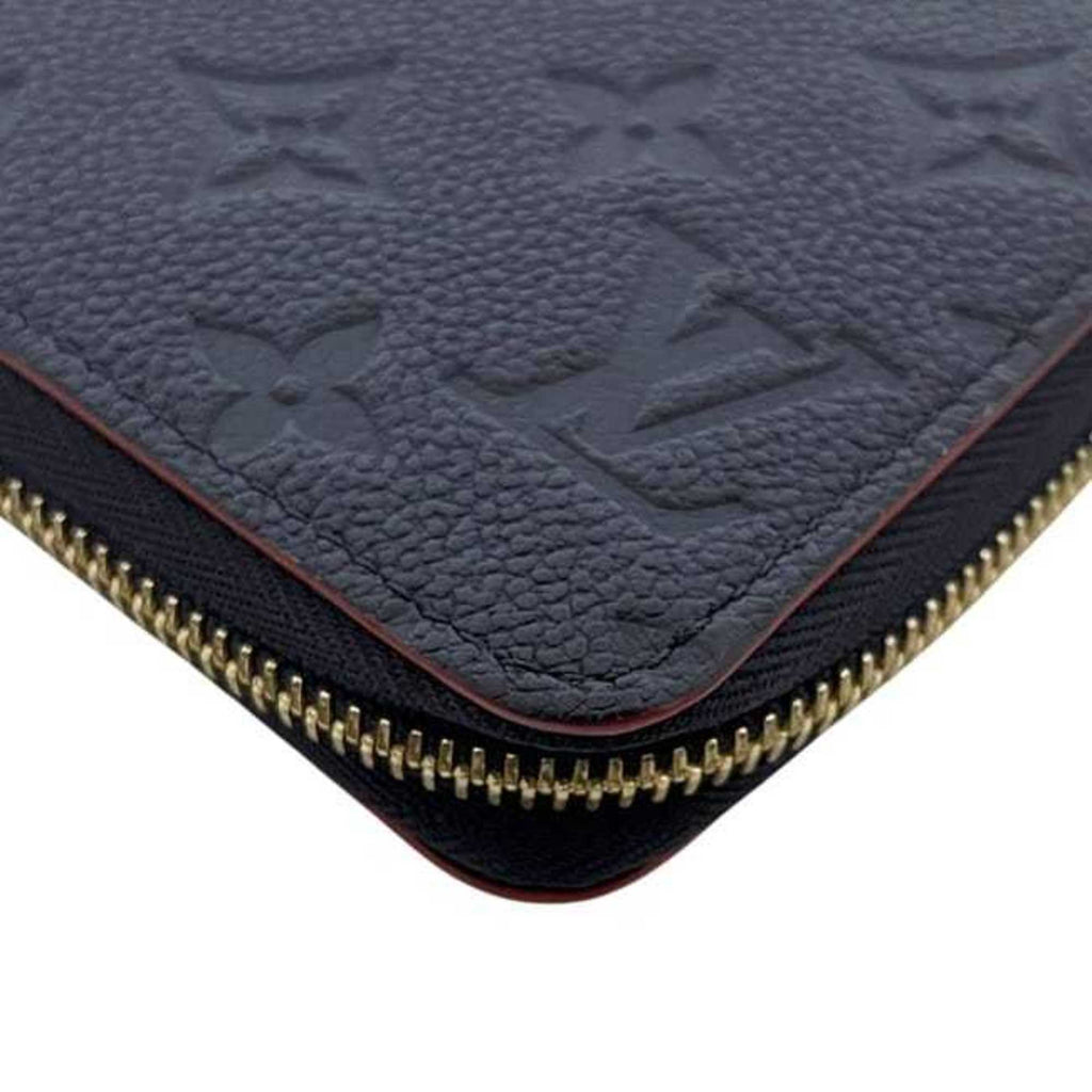 Louis Vuitton Monogram Empreinte Marine Rouge Navy Leather Long Wallet (Bi-Fold) (Pre-Owned)