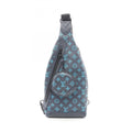 Louis Vuitton Blue Gray Monogram Shadow Leather Fanny Pack Sling Bag (Pre-Owned)