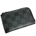 Louis Vuitton Black Damier Graphite Coin Purse/Coin Case (Pre-Owned)