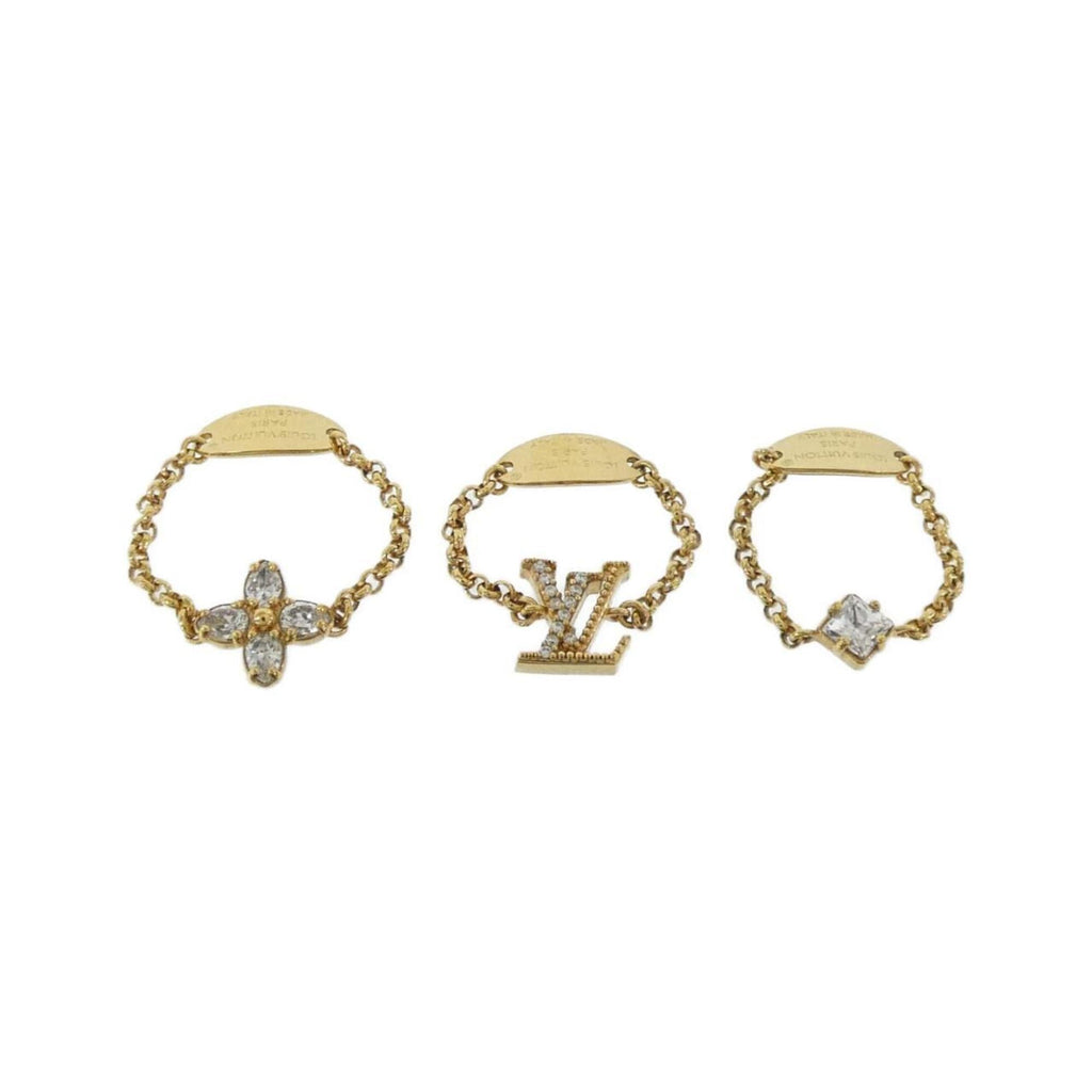 Louis Vuitton Gold Clear Band Ring (Pre-Owned)