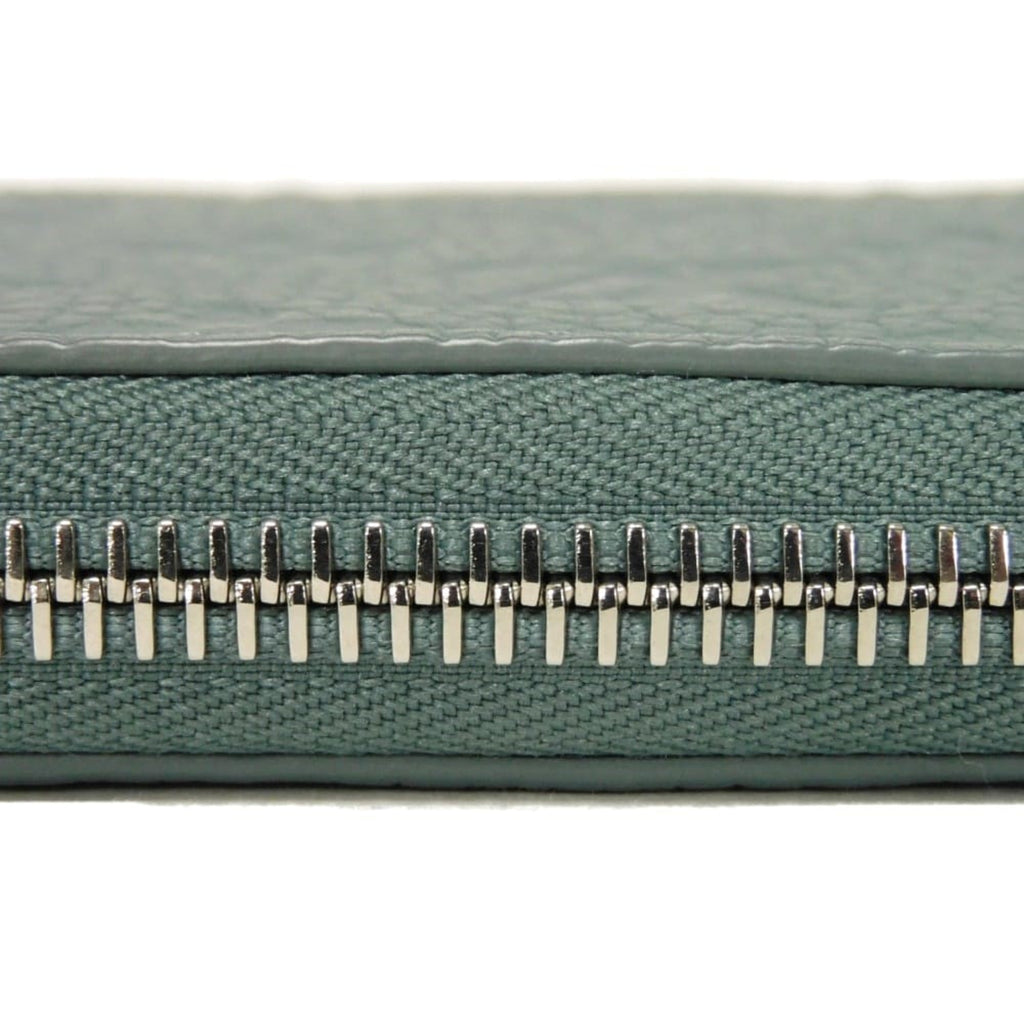 Louis Vuitton Green Leather Long Wallet (Bi-Fold) (Pre-Owned)