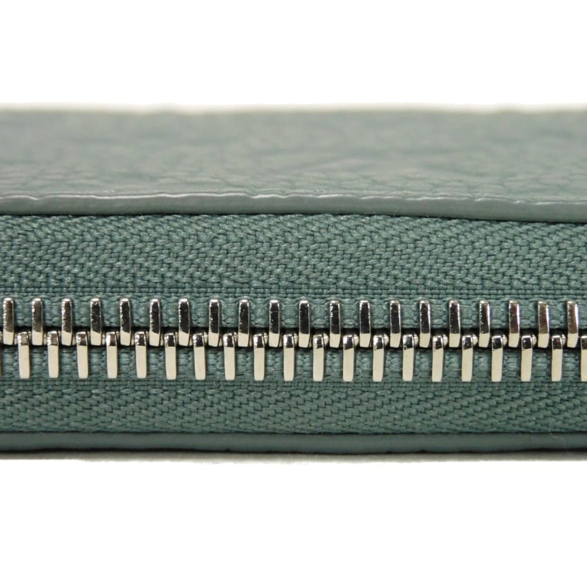 Louis Vuitton Green Leather Long Wallet (Bi-Fold) (Pre-Owned)