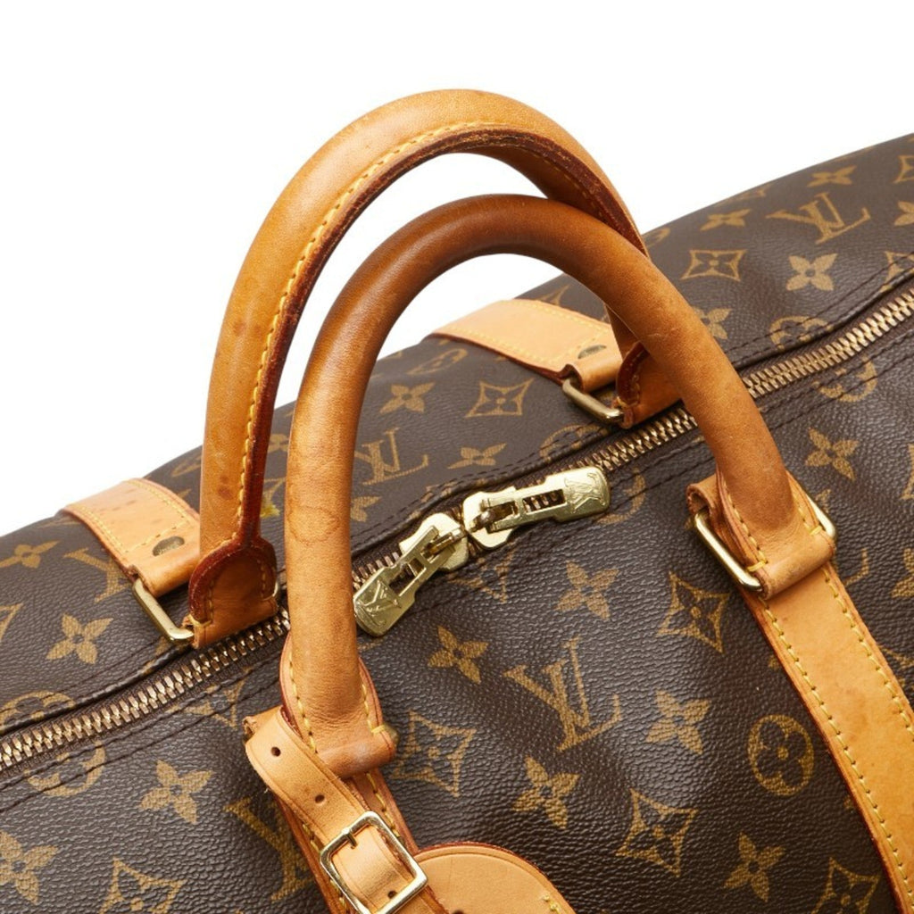 Louis Vuitton Monogram Brown Pvc Leather Boston Bag Shoulder Bag (Pre-Owned)
