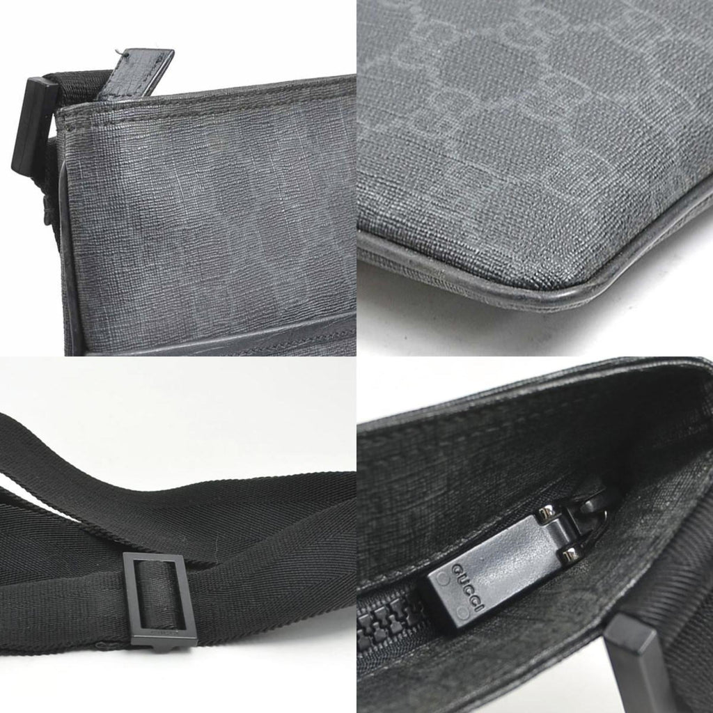 Flat Messenger Bag GG Coated Canvas Small