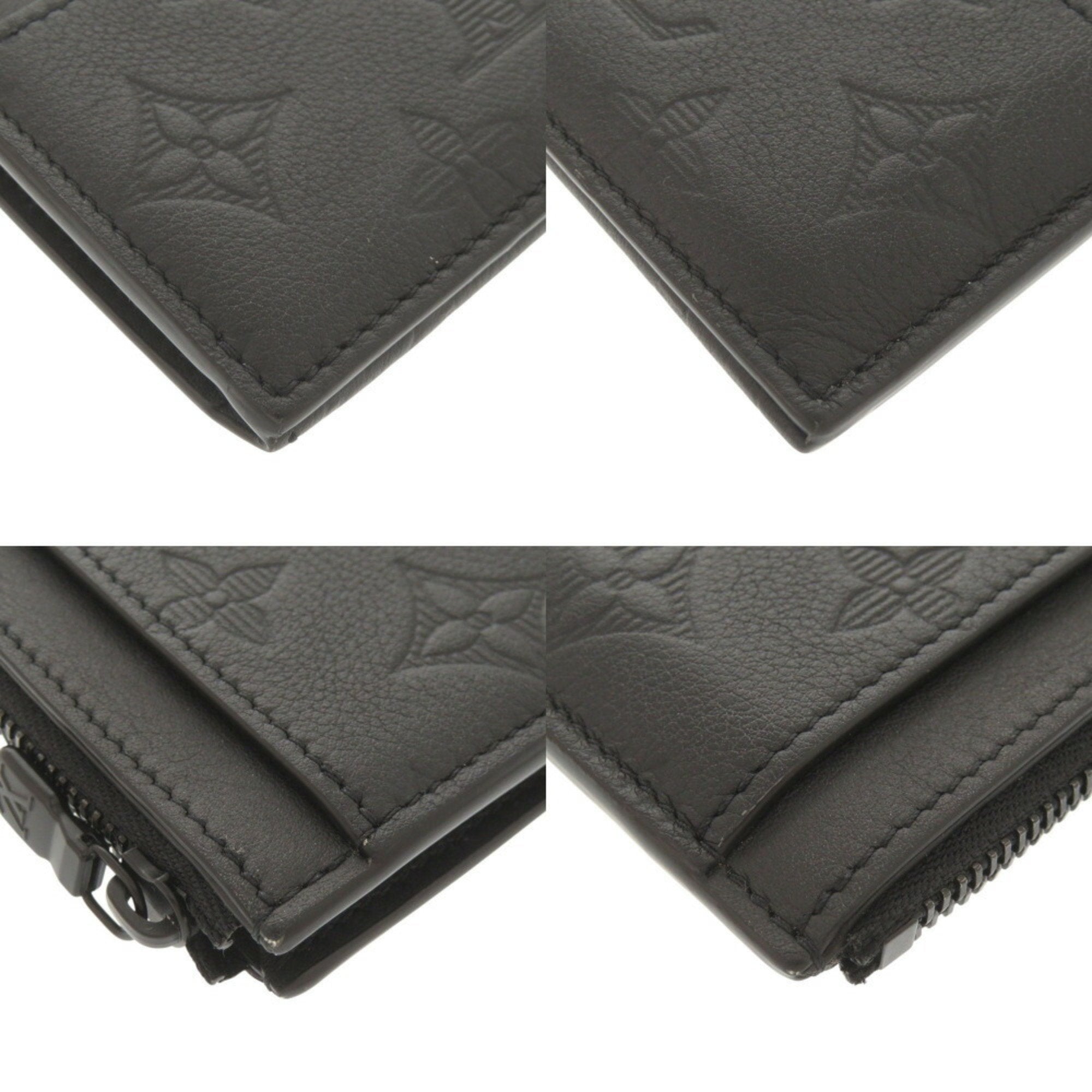 Louis Vuitton Black Monogram Shadow Coin Purse/Coin Case (Pre-Owned)