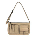 Multi Pocket Shoulder Bag Leather and Intrecciato Nappa Small
