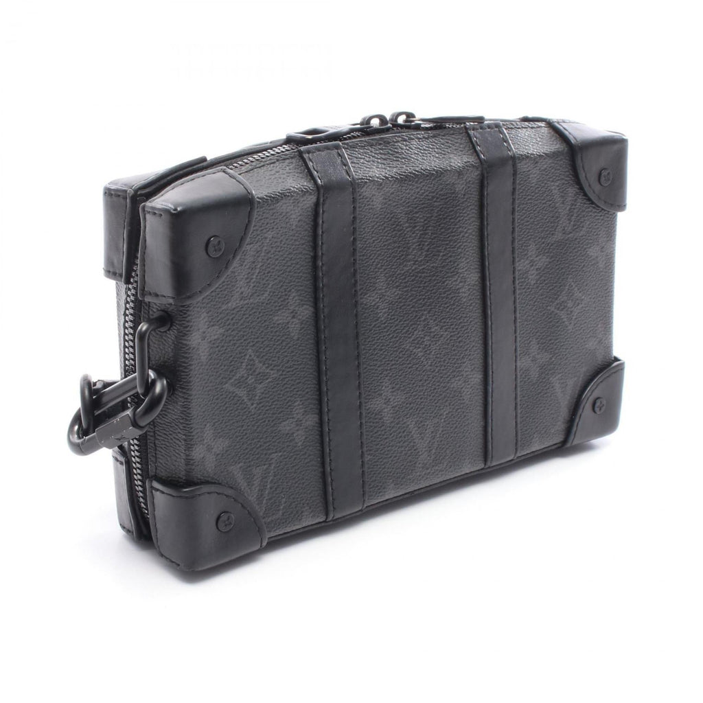 Louis Vuitton Black Coated Canvas Leather Shoulder Bag (Pre-Owned)