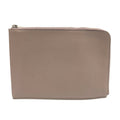 Louis Vuitton Beige Taupe Leather Clutch Bag Pochette (Pre-Owned)