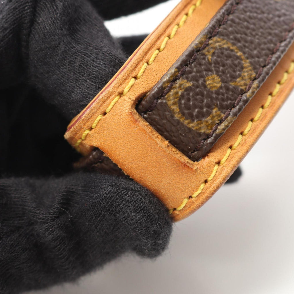 Louis Vuitton Brown Coated Canvas Leather Shoulder Bag (Pre-Owned)