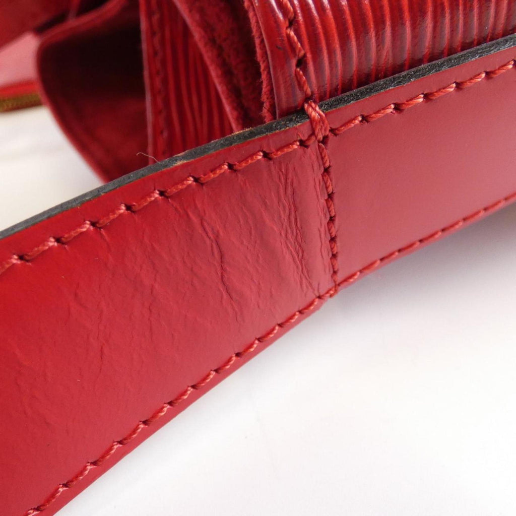 Louis Vuitton Red Color Leather Shoulder Bag (Pre-Owned)