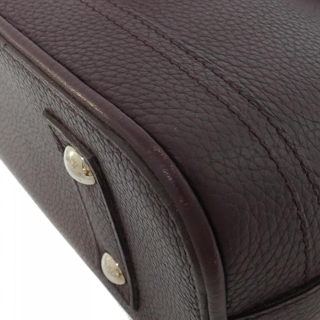 Louis Vuitton Parnassea Violet Leather Handbag (Pre-Owned)