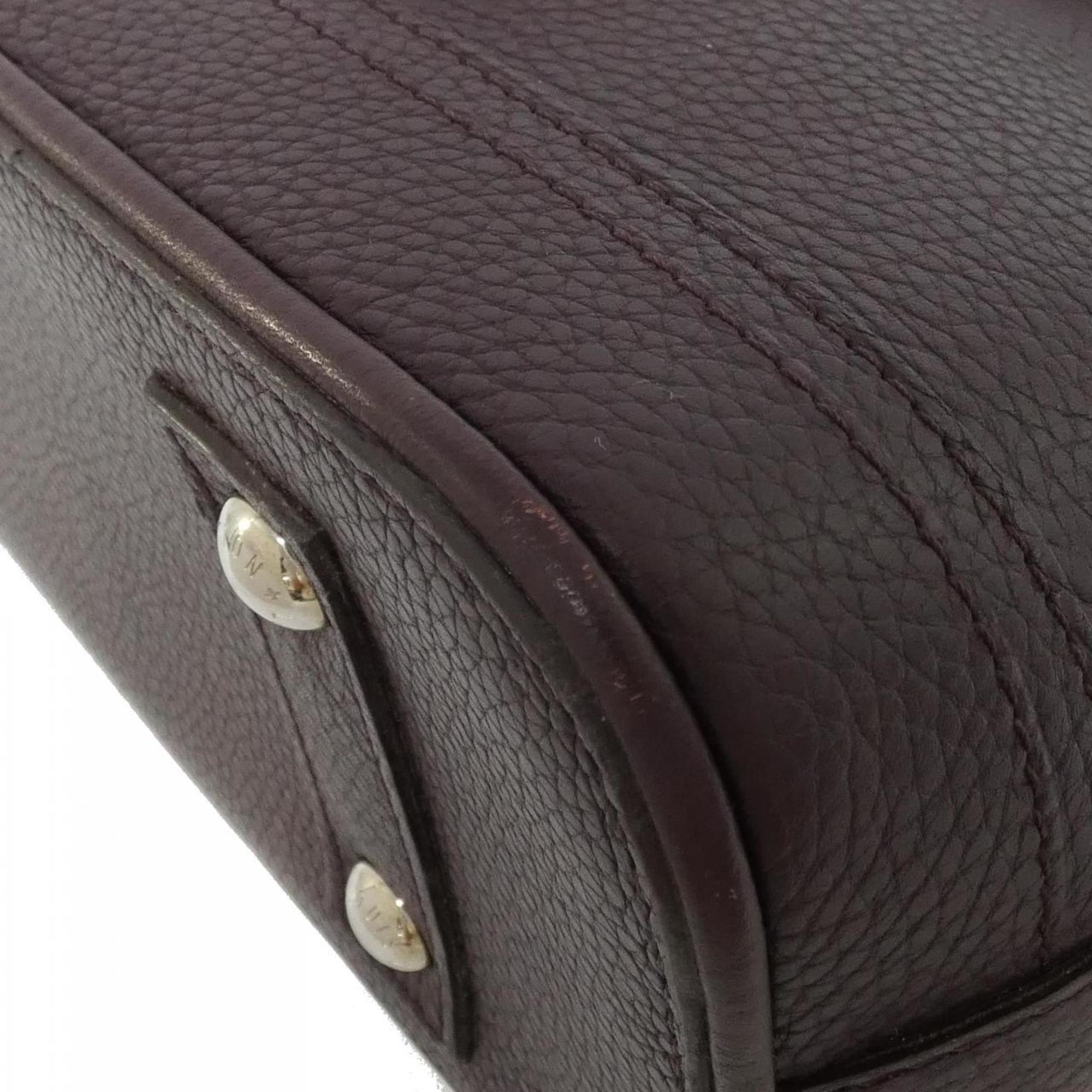 Louis Vuitton Parnassea Violet Leather Handbag (Pre-Owned)