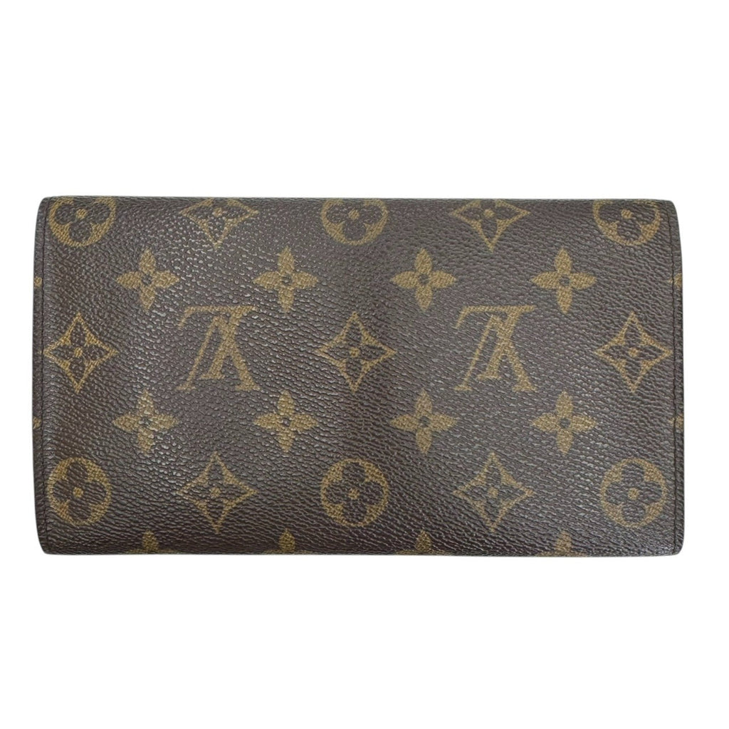 Louis Vuitton Brown Monogram Long Wallet (Bi-Fold) (Pre-Owned)