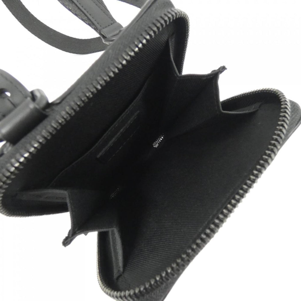 Louis Vuitton Black Leather Pouch Shoulder Bag (Pre-Owned)