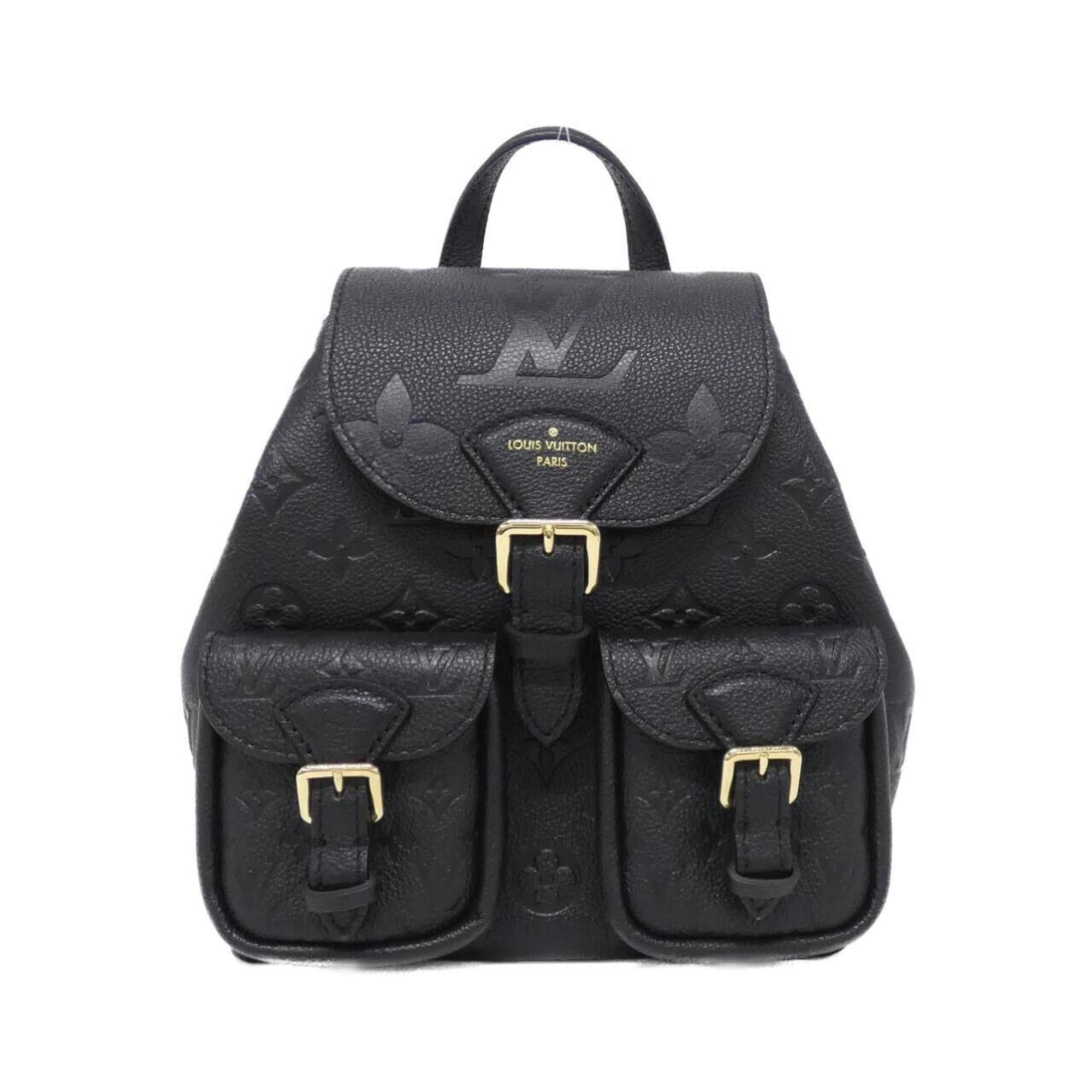 Louis Vuitton Black Leather Backpack (Pre-Owned)
