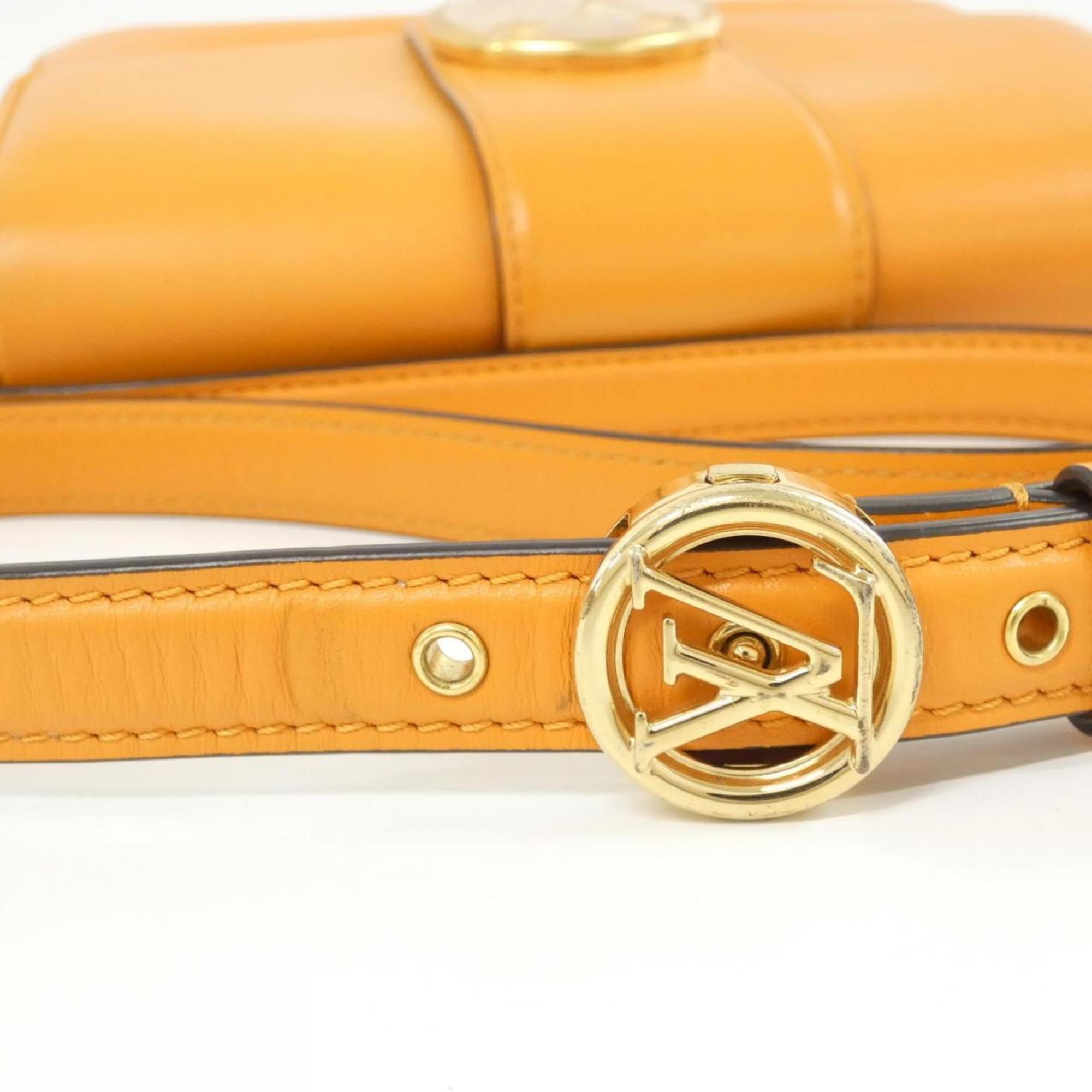 Louis Vuitton Orange Leather Shoulder Bag (Pre-Owned)