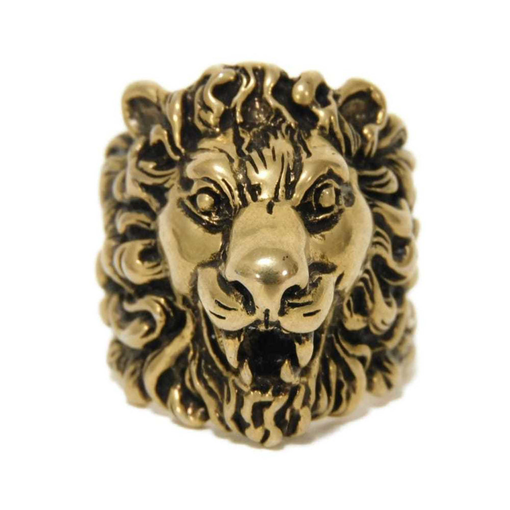 Lion Head Ring Gold