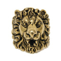Lion Head Ring Gold