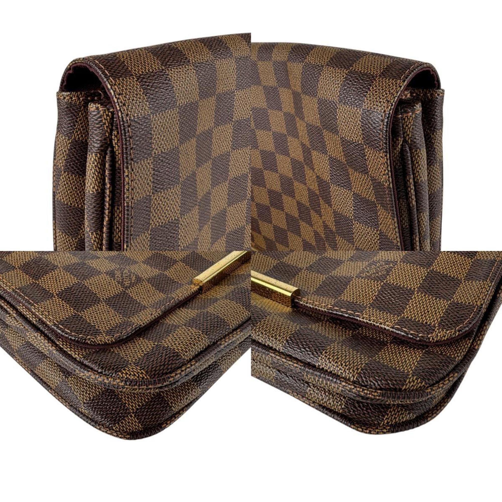 Louis Vuitton Ebene Damier Canvas Shoulder Bag (Pre-Owned)