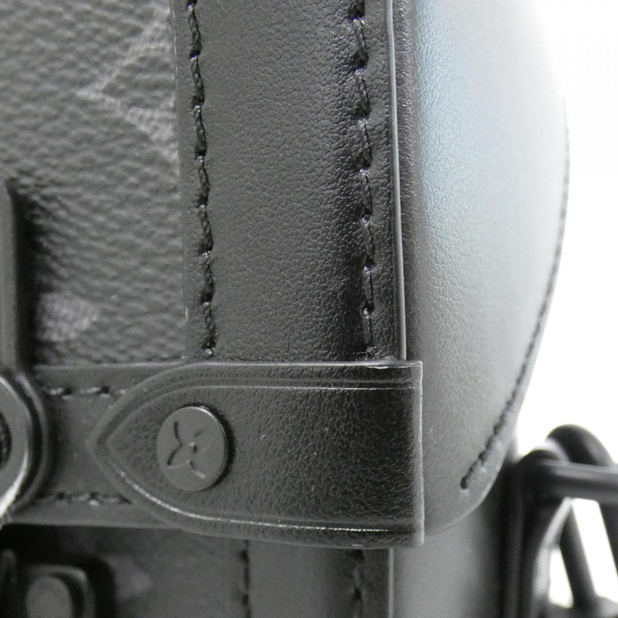 Louis Vuitton Black Coated Canvas Shoulder Bag (Pre-Owned)