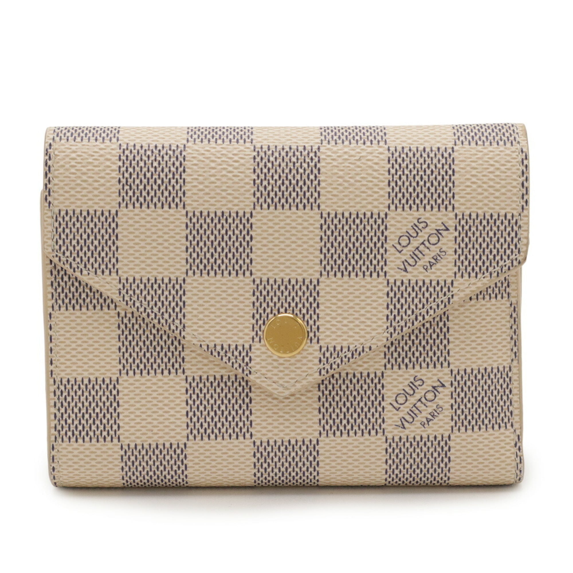 Louis Vuitton Damier Azur Ivory Damier Azur Wallet (Tri-Fold) (Pre-Owned)