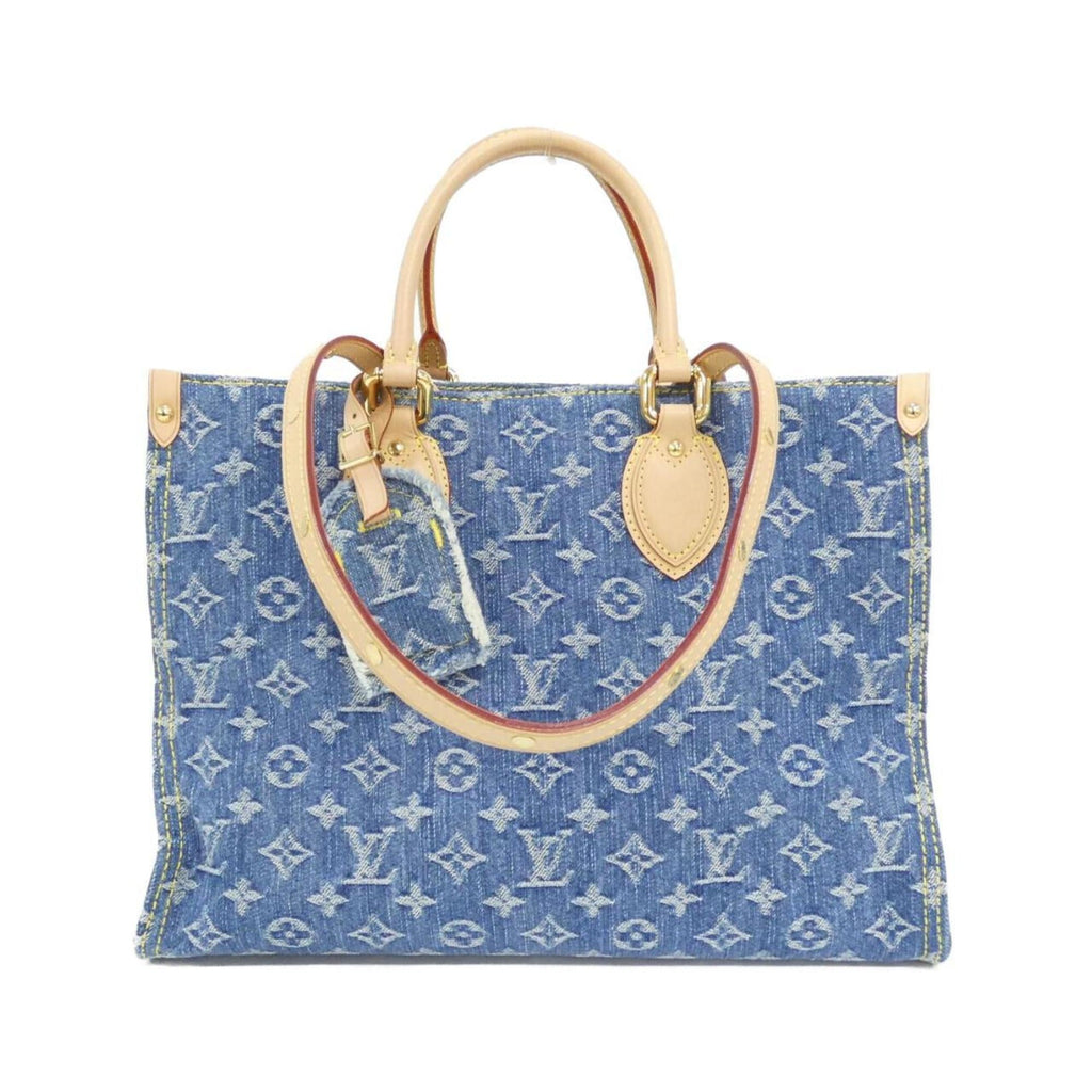 Louis Vuitton Blue Denim Canvas Handbag (Pre-Owned)