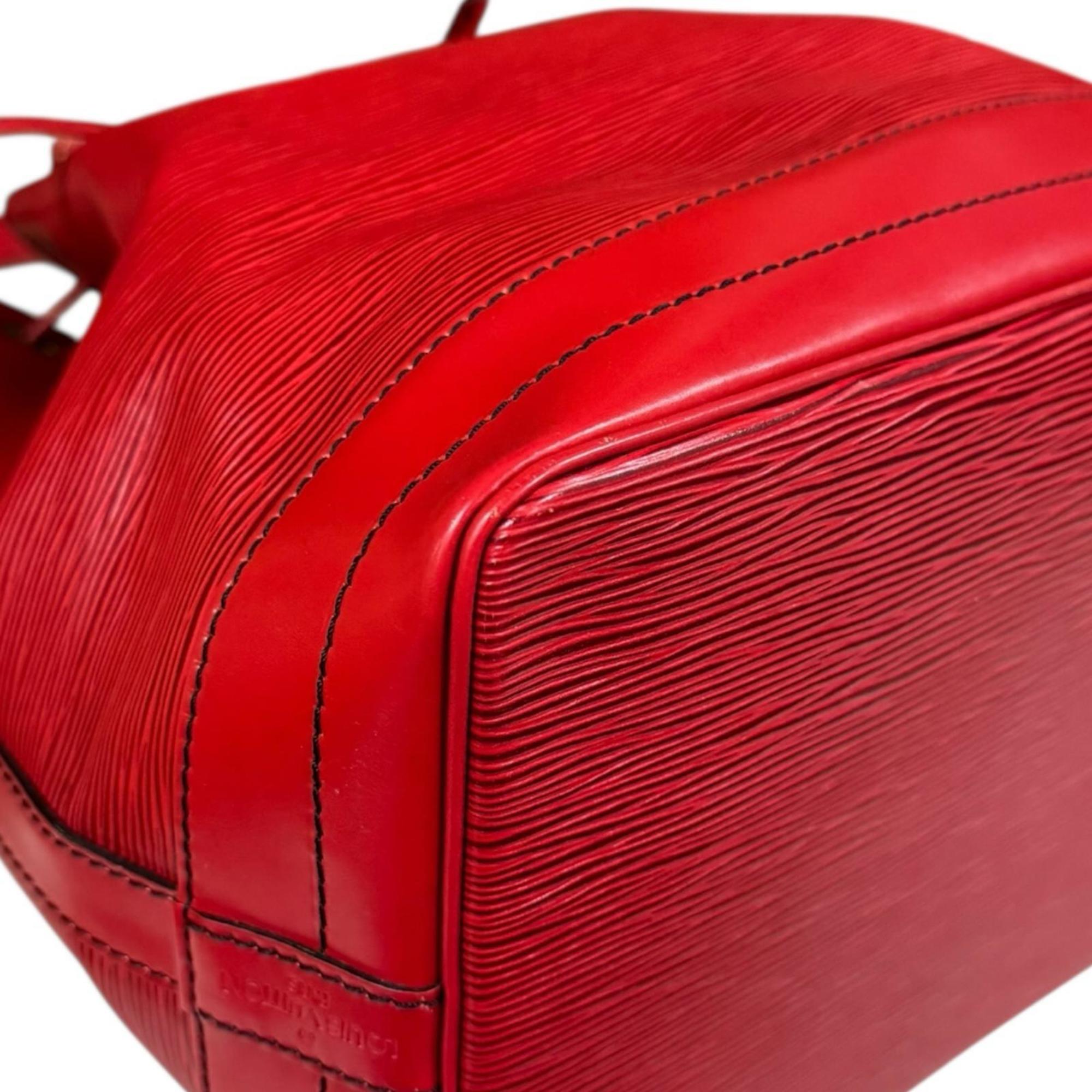 Louis Vuitton Castilian Red Red Color Epi Leather Shoulder Bag (Pre-Owned)