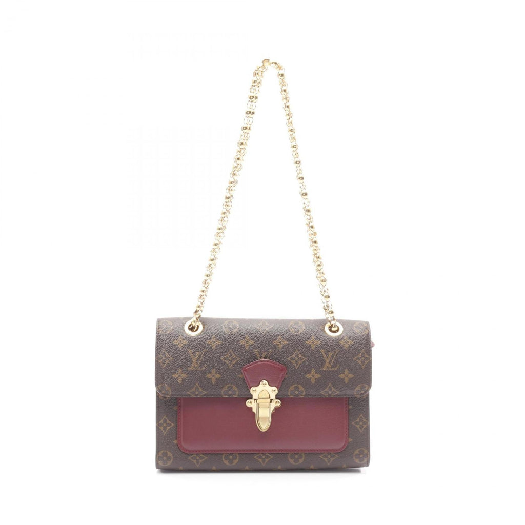 Louis Vuitton Bordeaux Brown Monogram Coated Canvas Leather Shoulder Bag (Pre-Owned)
